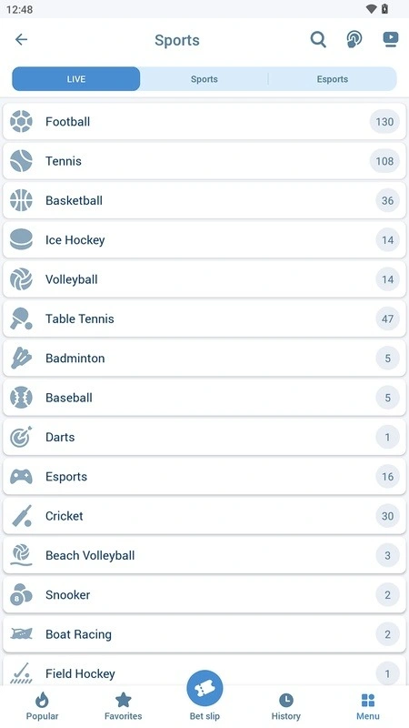 Screenshot 5 of 1xBet app