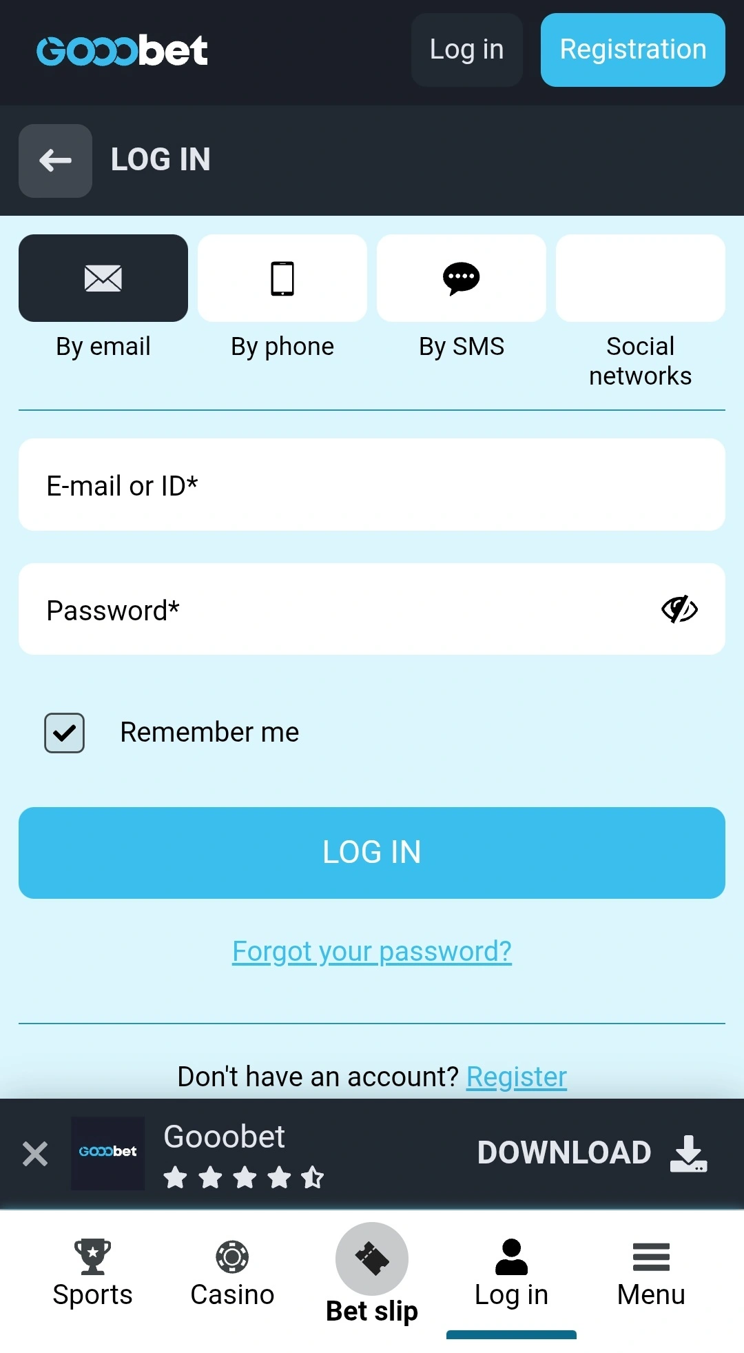 Screenshot 1 of Gooobet app