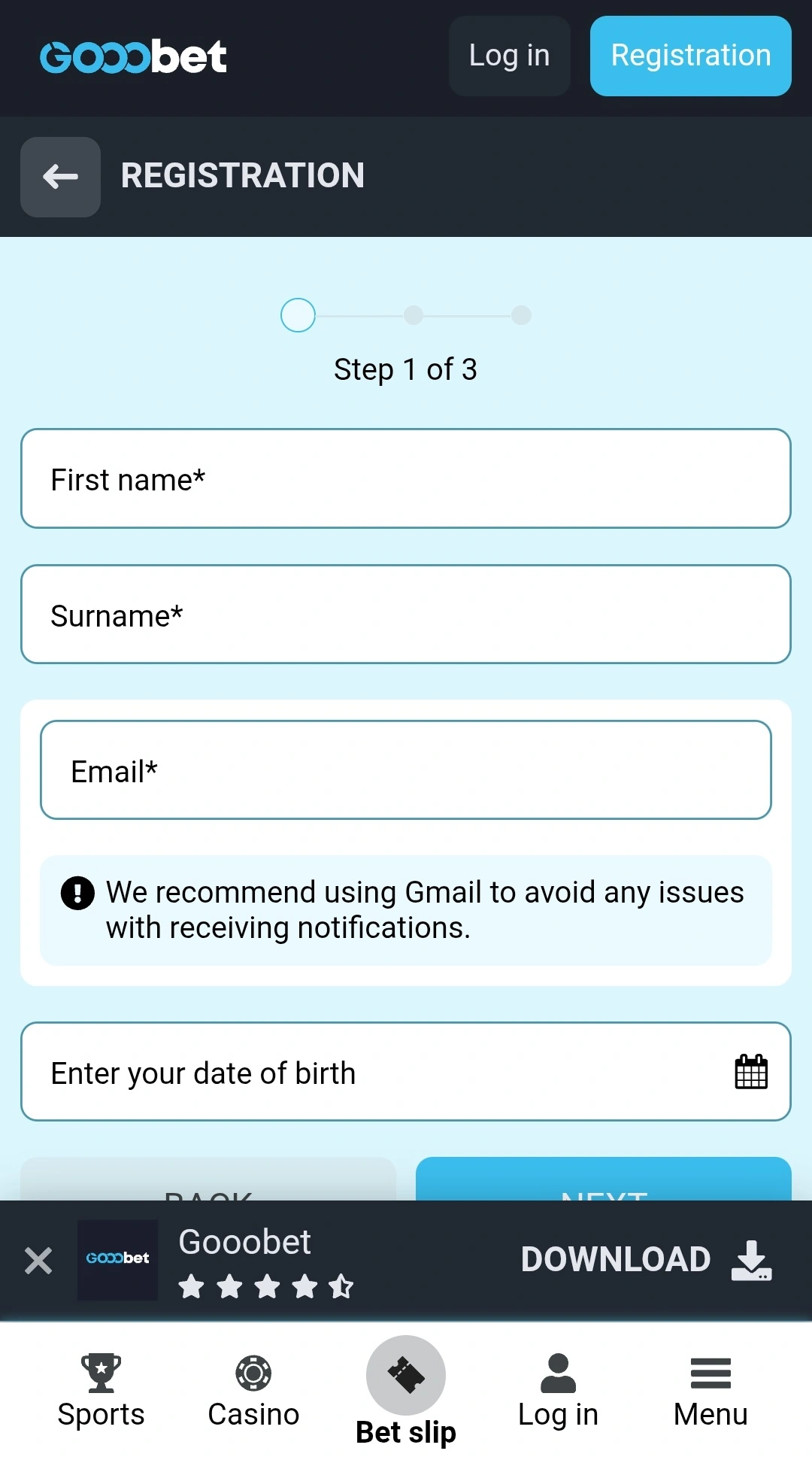 Screenshot 4 of Gooobet app