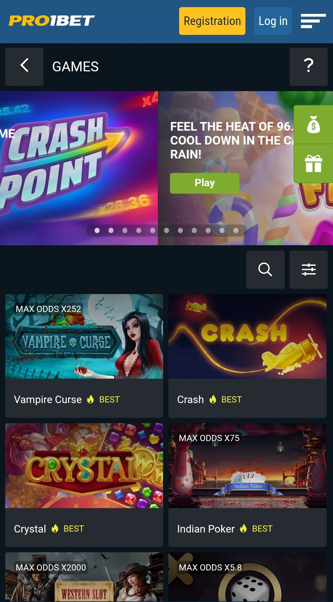 Skærmbillede 4 af PRO1BET app