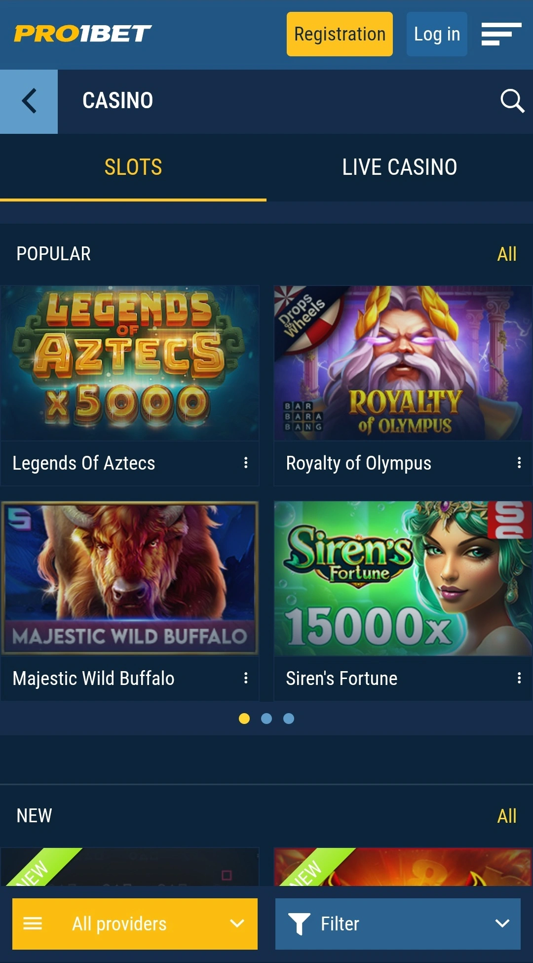 Skærmbillede 6 af PRO1BET app